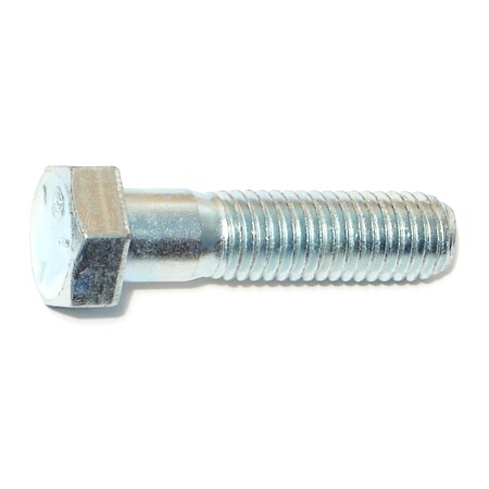 Midwest Fastener Grade 5, 1/2"-13 Hex Head Cap Screw, Zinc Plated Steel, 2 in L, 5 PK 60025